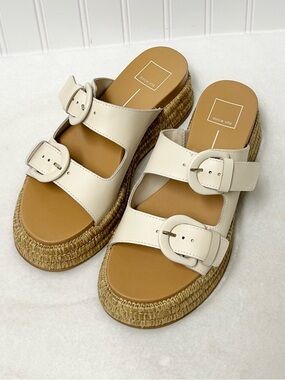 DOLCE VITA women's witny wedge sandal in bone 8.5